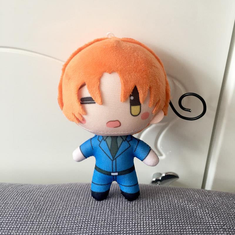 10cm Asmogendheden Pluche Poppetje Sleutelhanger Hetalia Arthur Kirkland Alfred F Jones Wang Yao Sleutelhanger Rekwisieten Kerstcadeau