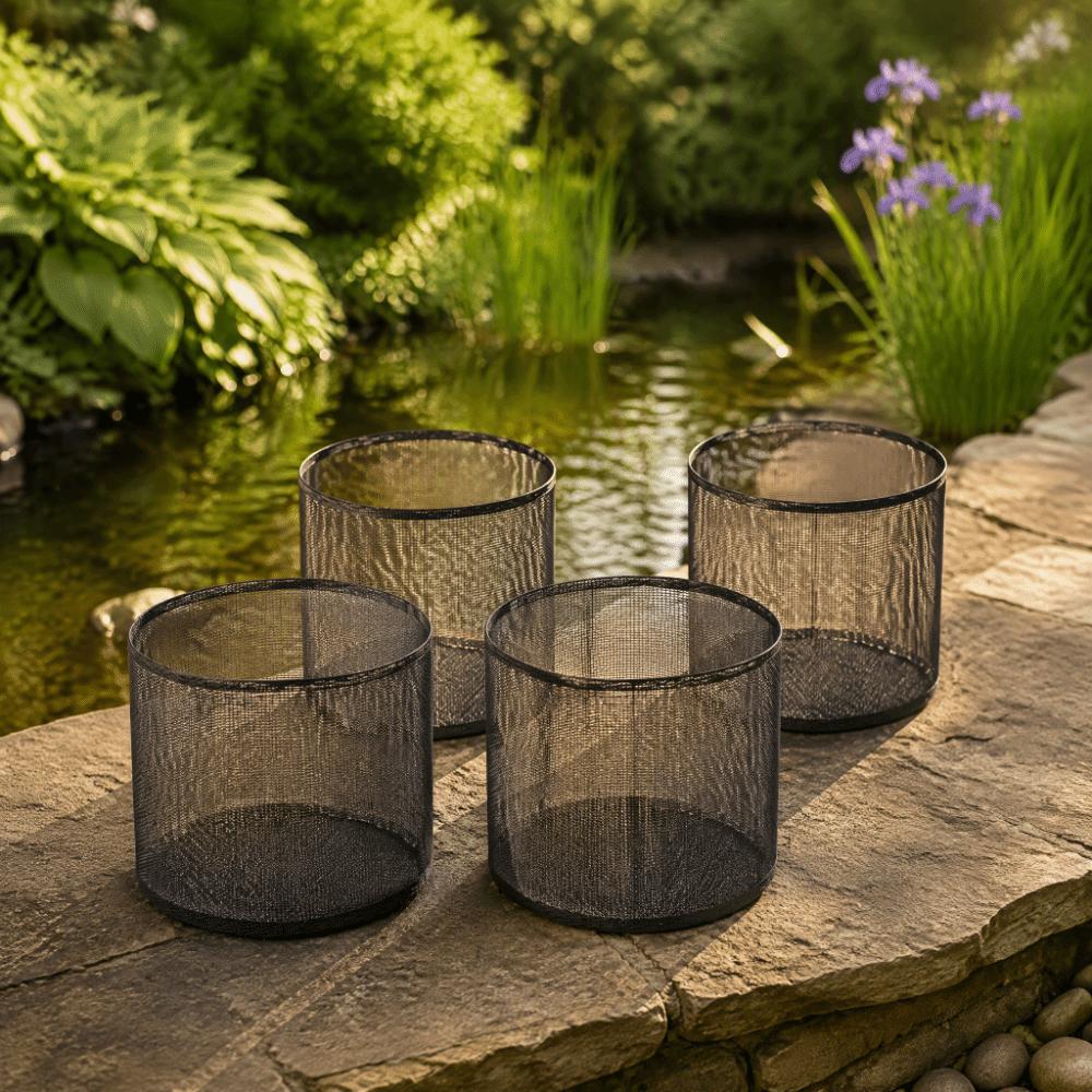 7 Inch Aquatic Plant Bags PVC Lily Plant Pots Durable Pond Plant Baskets  Terrestrial Plant