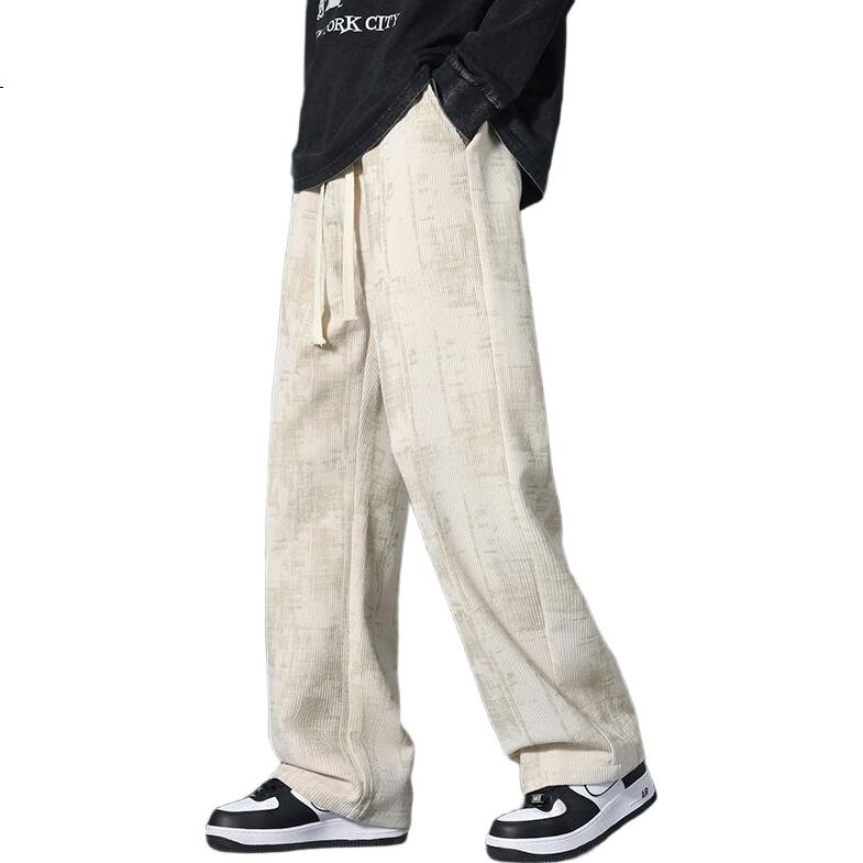 I'M DAVID Casual Pants for Men, Spring And Autumn Style, Men's Autumn Trousers, Long Pants, Loose-Fitting Athletic Straight-Leg Pants for Me