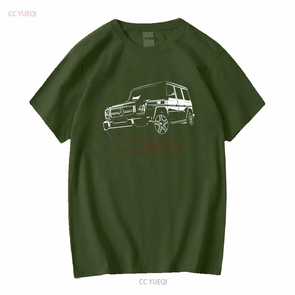 Luxury SUV T Shirt for G Class W463 fans long or short sleeves vintage Washed homme graphic Soft Slightly Top For Everyday Wear
