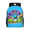 Zaino Mike Wazowski Uomo Donna Casual Borsa per Libri per College Scuola Borse Mostro Carine