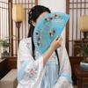 Hand Crafted Hand-painted Fan Colorful Spanish Wood Fan Traditional Handheld Fan  Home Ornaments