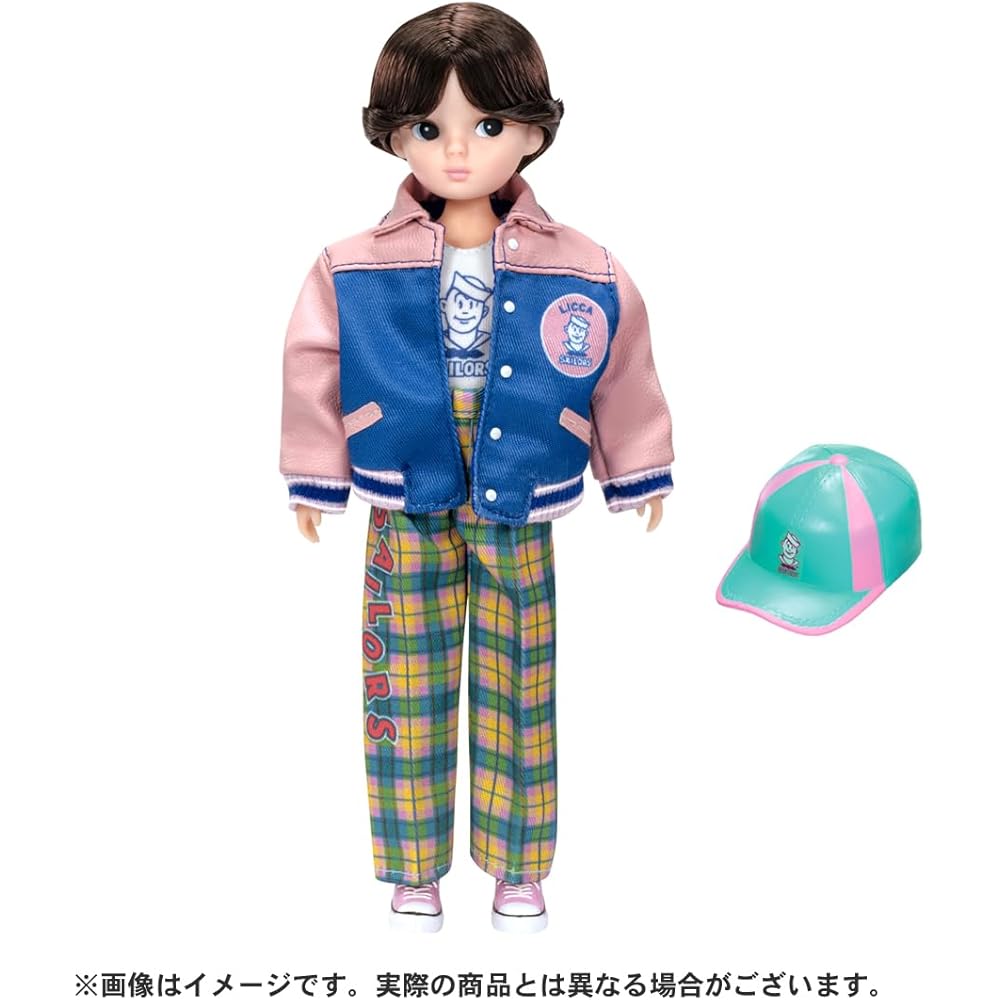 Takara Tomy Licca-chan Doll Retro Sailor Fashion Outfit Playset Toy for Ages 3 and Up