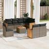 VidaXL Garden Lounge Set with Cushions 9 Pcs, Patio Sofas, Patio Furniture Set, Outdoor Furniture, Grey 3227852