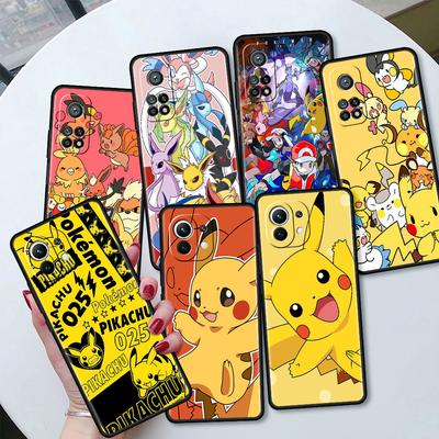 Funda de silicona suave y bonita de Pokémon Pikachu para Xiaomi Mi 11 Lite 5G NE 11T Pro 12S Ultra 12 Note 10 10T 9T