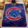 Flannel BlanketChicago Cubs Warm Soft Throw Blanket for Indoor Sofa Bed Living Room Use
