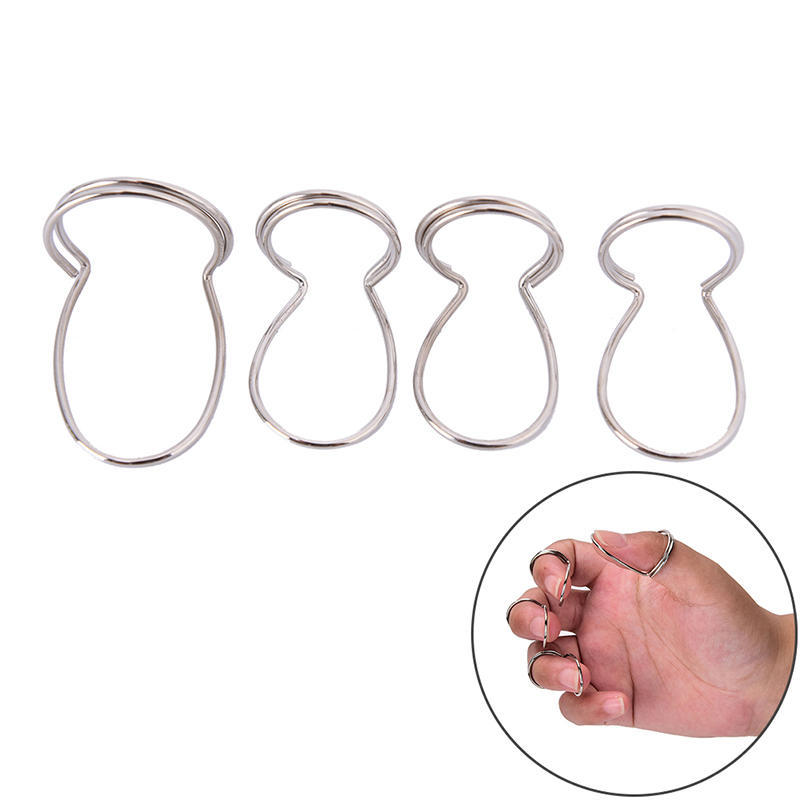 4 Silver Guitar Finger Picks  Fingerstyle Plectrum Thumb Picks