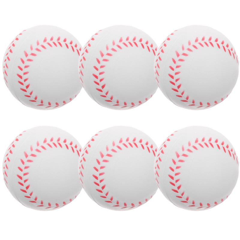 12 st PU Baseball Mjuk Svampboll Leksak Utomhussport Träning Baseboll Barn Avstressande Inomhus Utomhus Leksaksboll
