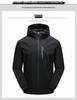 Men's Plus Size Hooded Windbreaker: Trendy Thin Autumn Sport Casual Jacket for Larger Sizes