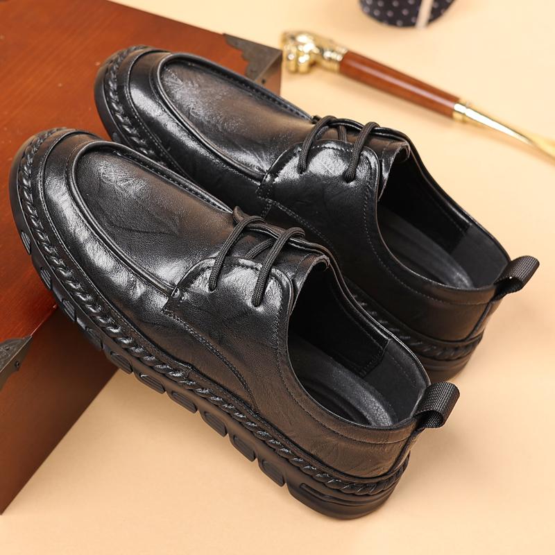 Fashion Genuine Leather Shoes For Man Leather Casual Shoes Fashion Business Oxford Shoes High Quality Designer Work Shoes