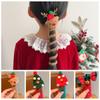 Elk Telephone Line Hair Rope Plush Christmas Tree Ponytail Holder Female/Children