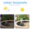 Solar Powered Fountain Pump for Bird Bath, Outdoor Water Feature, Garden Pond, Eco-Friendly Floating Solar Fountain Kit