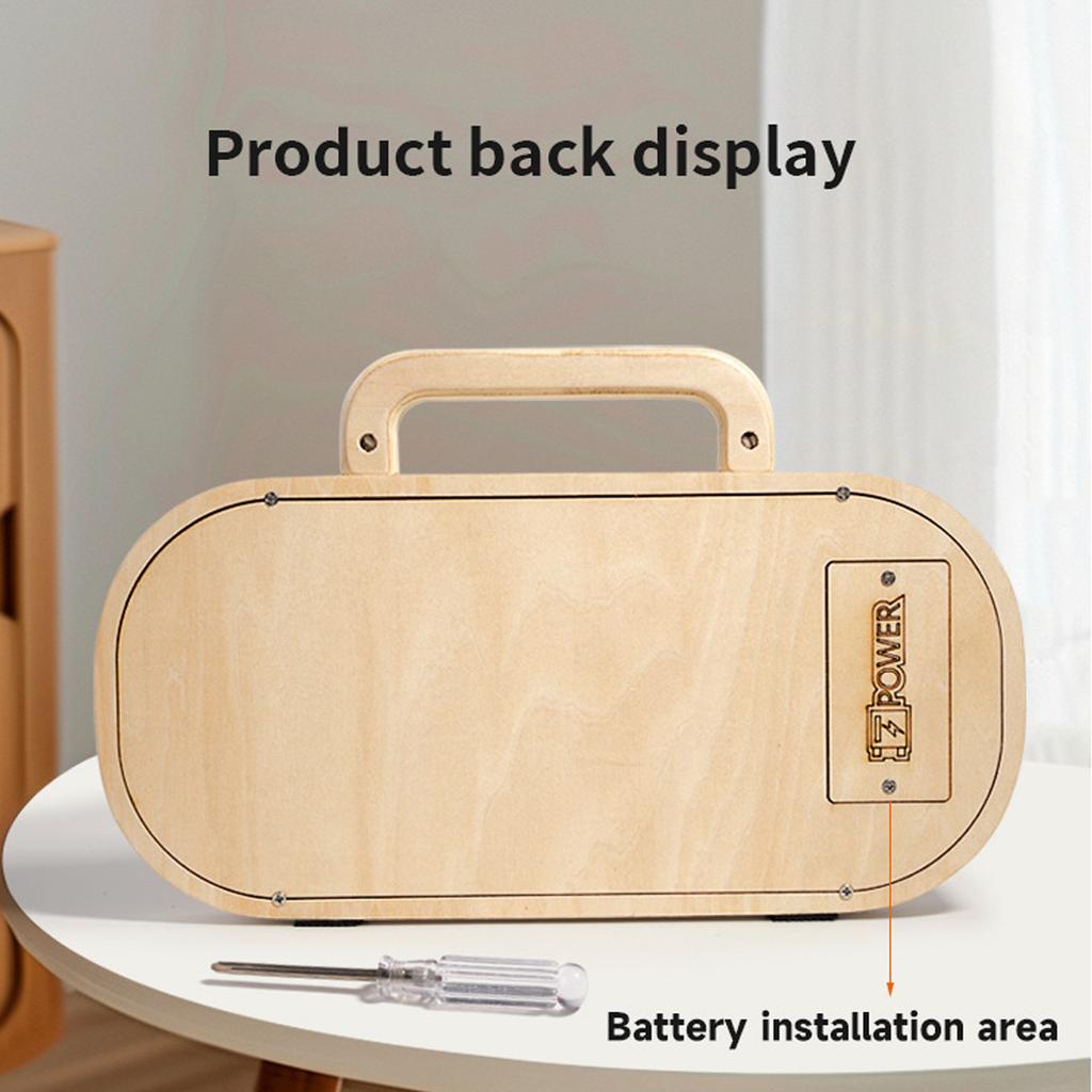 Recorder Busy Music LED Lights Wooden Sensory Toy Motor Skill Development Early Education Toddler Birthday Gift Shipped Without Batteries