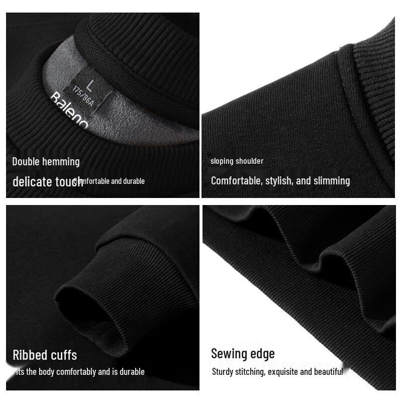 Baleno Men's American Style Fleece-Lined Round Neck Sweatshirt