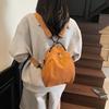 Simple texture trend casual foreign style niche design backpack 2025 summer new personalized women's backpack