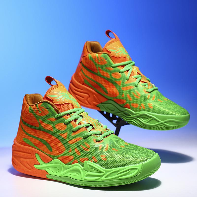 Zapatillas de baloncesto pato mandarín botas nuevas zapatillas deportivas tres bolas 4ª generación adulto estudiante adolescente zapatillas de baloncesto reales