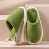Removable Cotton Slippers Women's New Autumn and Winter Warm Indoor Couple Home a Pair of Floor Hair Slippers Men