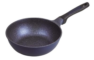 Pearl Metal Bratpfanne Blau 22cm Tief Fluffy Light Mega Stone HB-4848