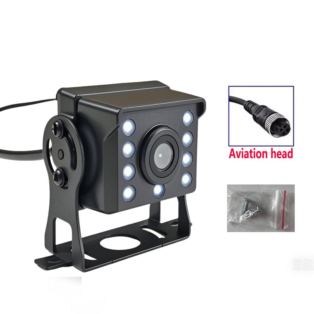 HD car reversing camera car 12-24V bus night vision waterproof reversing camera monitoring waterproof sunscreen CCD