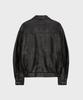 Qs Washed Faux Leather Blouson (Dk Brown)