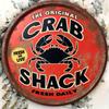 Vintage Metal Crab Tin Sign X Inch Round Aluminum Wall Art for Home Bar Beach House Decor