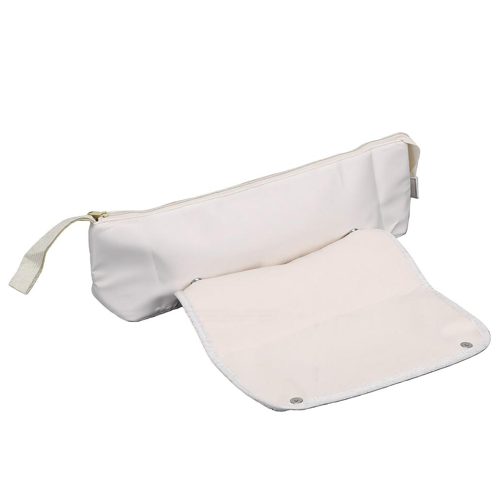 Hair Tools Travel Bag Heat Proof Detachable Heat Resist Mat Hot Hair Tools Organizer Bag for Storage Beige