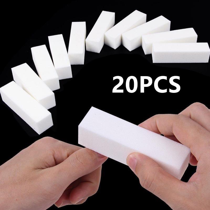 5/10/30/100Pcs Nail Buffer Nail File Polisher Block Manicure Pedicure Files Professional Sanding Polishing Sponge Nail Art Tools