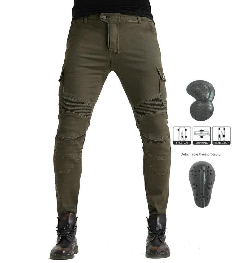 Vendita all'ingrosso del produttore jeans da moto uomo e donna anti-caduta pantaloni per moto Kevlar resistenti all'usura pantaloni da ciclismo da corsa
