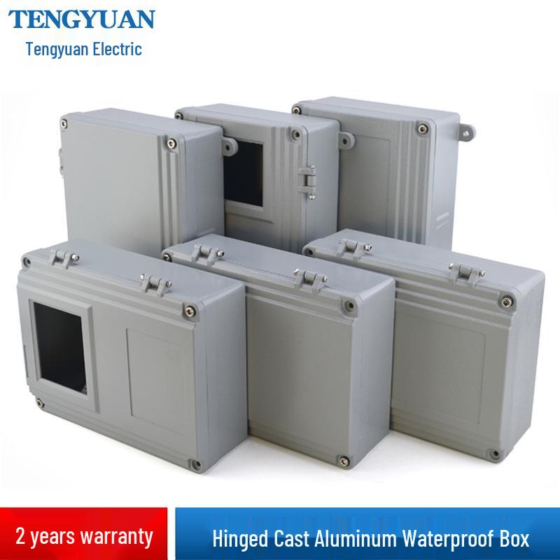 Vattentät Utomhuskopplingsdosa i Gjuten Aluminium med Strömbrytare