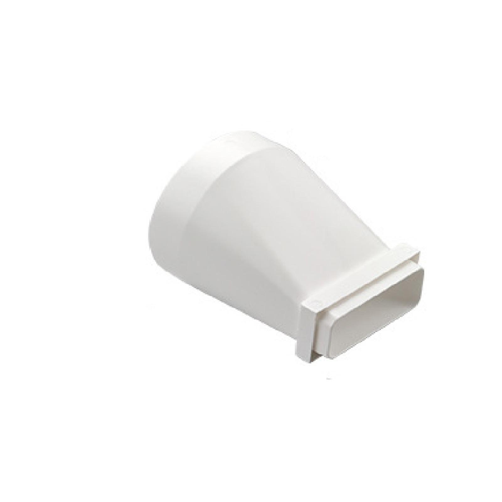 

Flat Ducting Adaptor to Round Transformer Dryer Vent Hose Adapter Rectangular to Round Straight Channel Connector