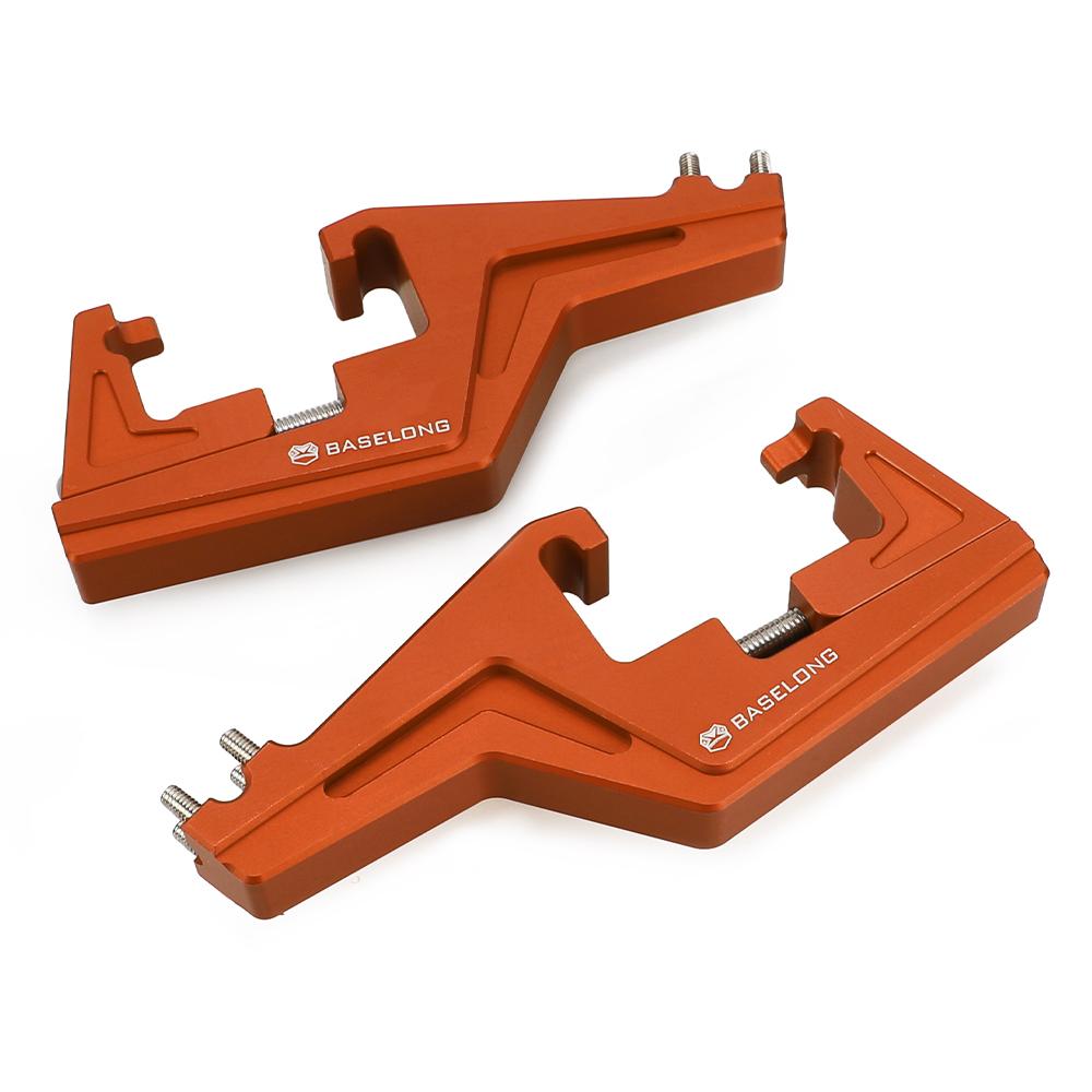 For Hberg FE TE 125 250 350 450 501 FE550S FX450 2009~  2024 2025 Passenger Foot Peg Extensions Extended Footpegs оранжевый