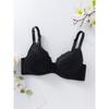 Lace Lingerie, Women's, Top Support, with Steel Rims, Versatile, Breathable, Plain Bra
