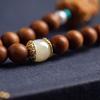 Chinesischer Stil Handykette Vintage Kurze Perlen Handy Lanyard Hängende Ornamente Sandelholz Antik Grün Handgelenkseil Anhänger