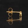 Mother of Pearl Stud Earrings 925 Silver Yellow Gold Plated