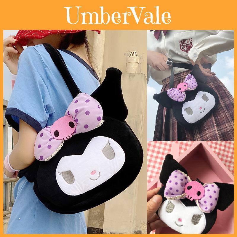 Stylish Kuromi Plush Handbag With Kawaii Charm Perfect For Daily Use And Gifts