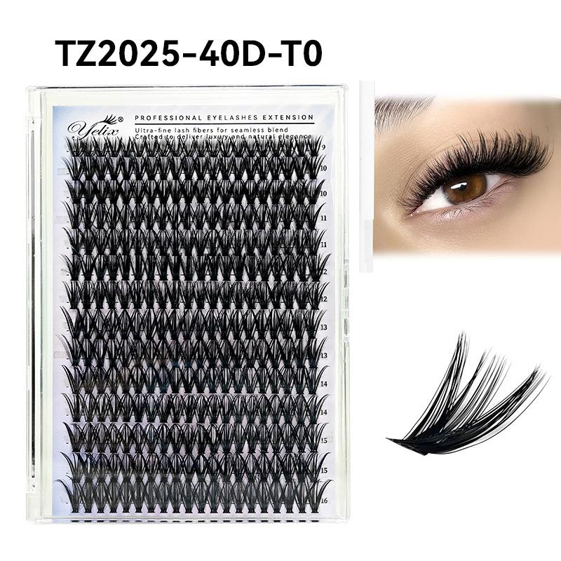False Eyelash Book Glue Large Capacity Mixed Single Cluster Segmented 30D40D50D Hair