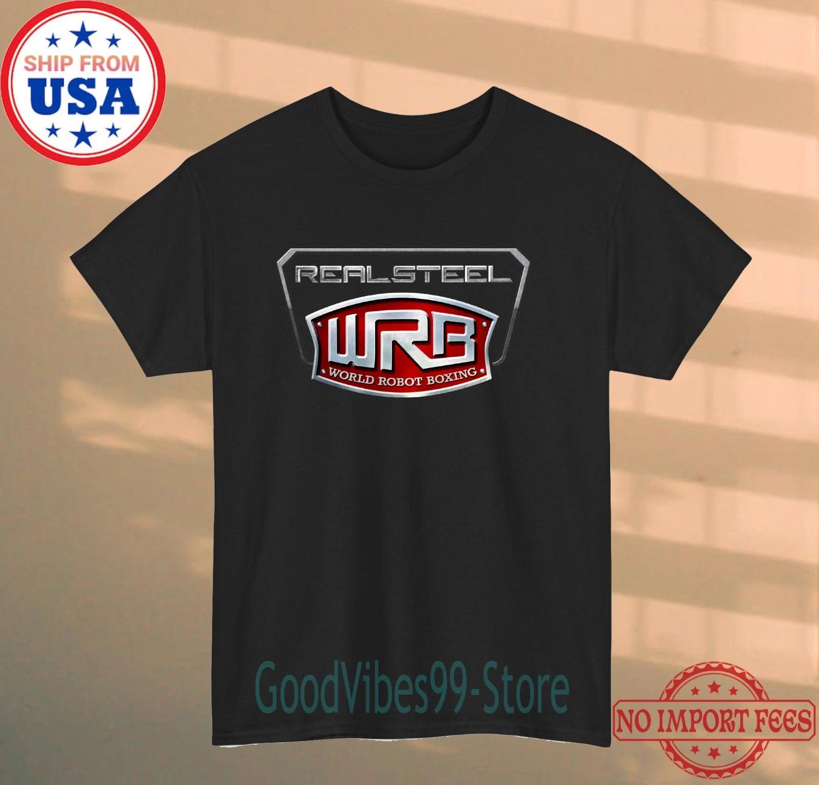 

WRB World Robot Boxing Real Steel Movie Men s Black Size S-5XL 3XL