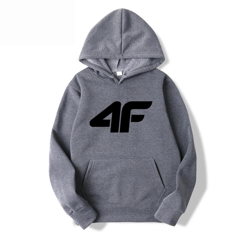 2025 Autumn and Winter New Men's Hooded Sweatshirt Street Fashion 4F Print Simple and Elegant Hooded Shirt with Eco-friendly