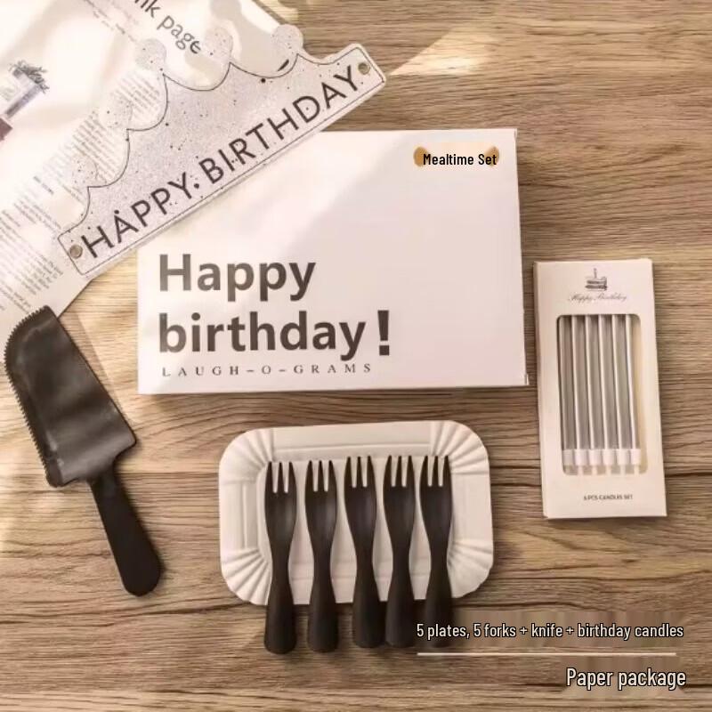 Disposable Paper Cake Plate Set