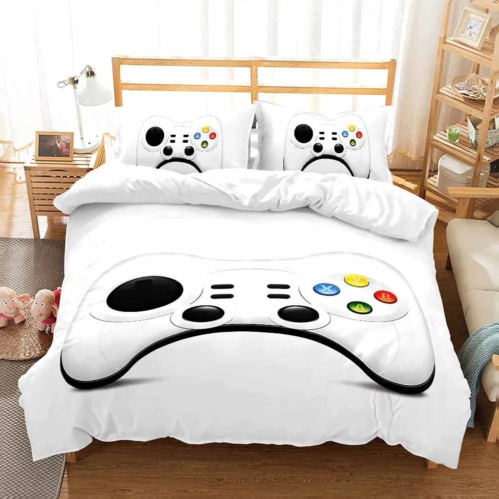 Print Game Bedroom Bedclothes Pillowcases Duvet Cove Set for Boy Fashion Design Teenager Bedding Set for Boys Full Twin Queen