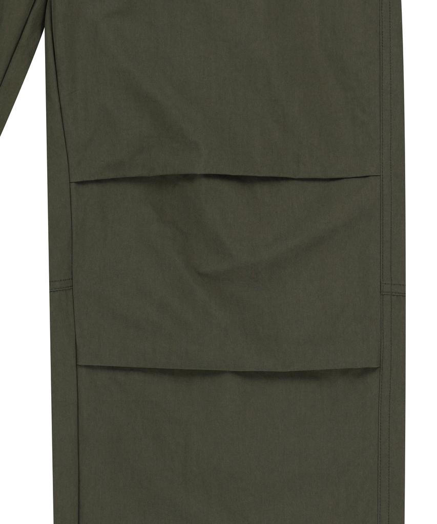 SLOWACID Out-Pocket Parachute Nylon Pants [Khaki]