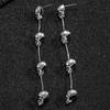 Skeleton Drop Earrings Portable Tassels Goth Festival Jewelry for Women