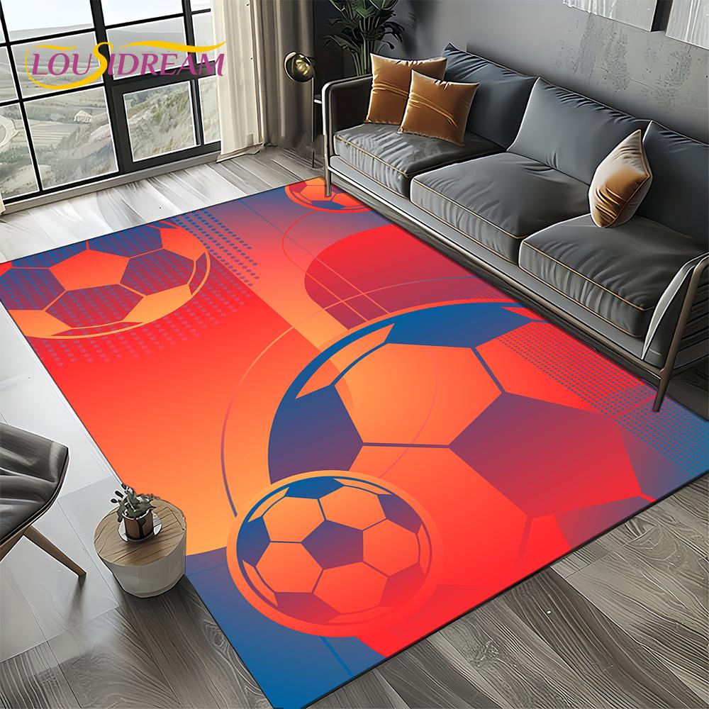 27 Style Football Field Soccer Sport Carpet Rug for Living Room Bedroom Home Sofa Decoration,Kids Area Rug Non-slip Floor Mat