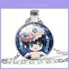 Collana alla moda di Demon Slayer con design dei personaggi di Tanjiro e Shinobu per i fan degli Anime