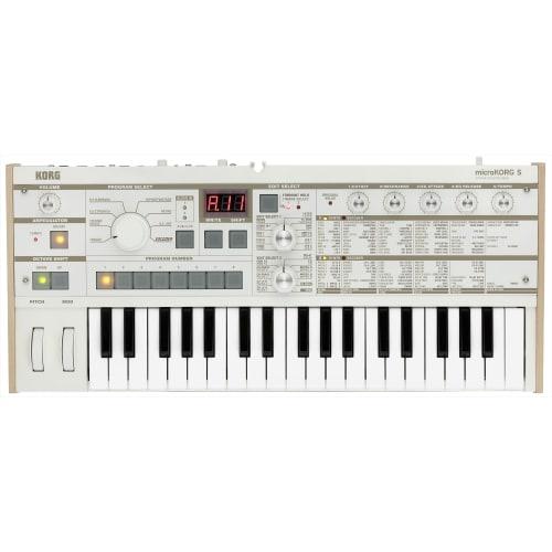 KORG microKORG S Analog Modeling Synthesizer with Vocoder and Built-in Speaker, Perfect for Live Performance, Compact, Battery-Powered, 37 Keys