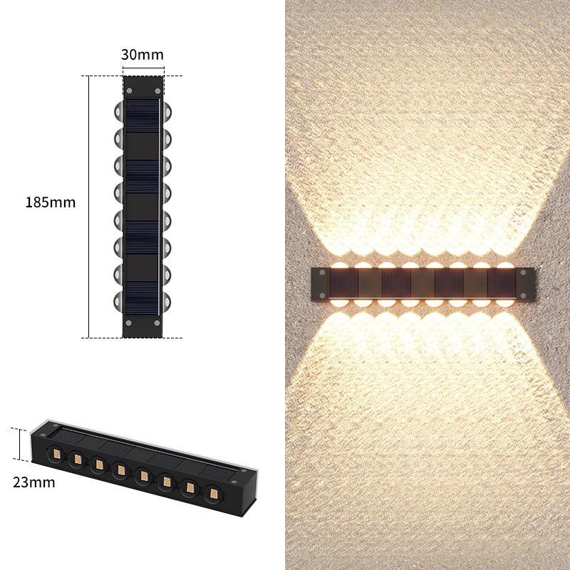 Waterproof Solar Wall Lamp for Outdoor Garden and Balcony Decoration