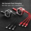 ULA5 Car Fast Charging Micro USB Type-C 3-in-1 Data Cable For Mercedes Benz AMG W204 W205 W203 W211 W212 W213 W201 W210 W124 W126