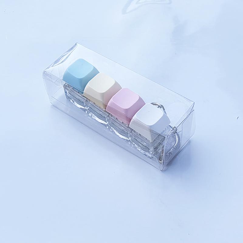 Glowing Button Finger Fidget Keychain - Stress Relief Toy, Anxiety Relief Sensory Fidget Toy, Portable Squeeze Toy for Adults and Kids