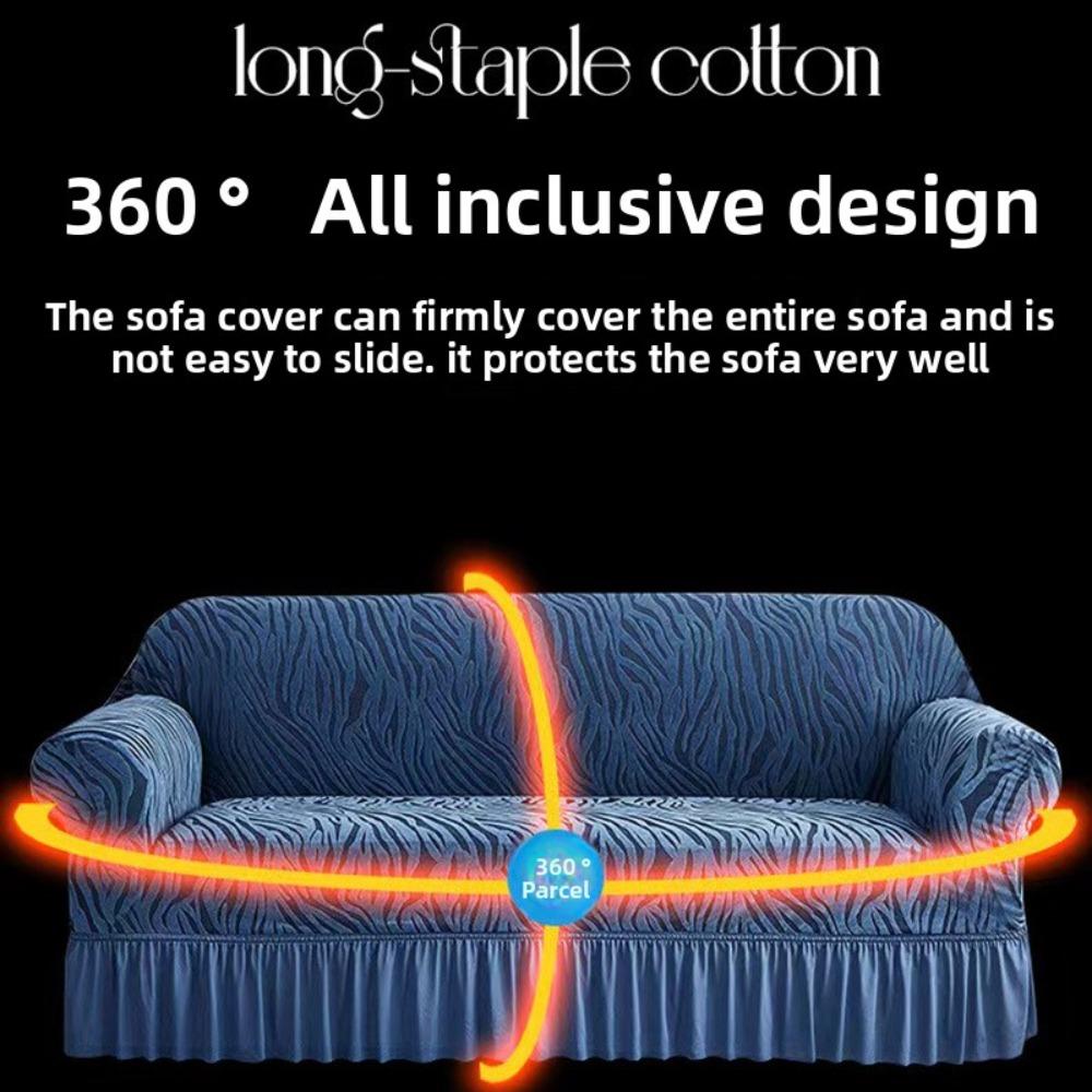 Universal Sofa Cover Full Elastic Dustproof Slipcover for Single Double Triple Seat Sofa