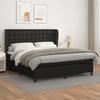 Vidaxl Continental Bed With Mattress, Black, Faux Leather 180X200 Cm